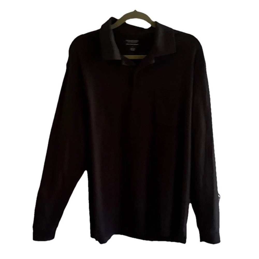Roundtree & Yorke Silky Finish Collection Size Large 100% Cotton Black